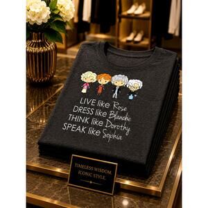 Live Like Rose Golden Girls T Shirt Dark Gray size M (6)